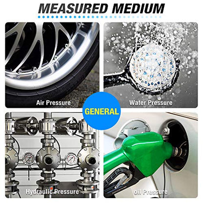 MEANLIN MEASURE 3/4 inch brass Water pressure regulating valve, pressure regulating valve, pressure reducing valve, DN20, with 0-250PSI pressure gauge Yellow - style: 3/4 inch