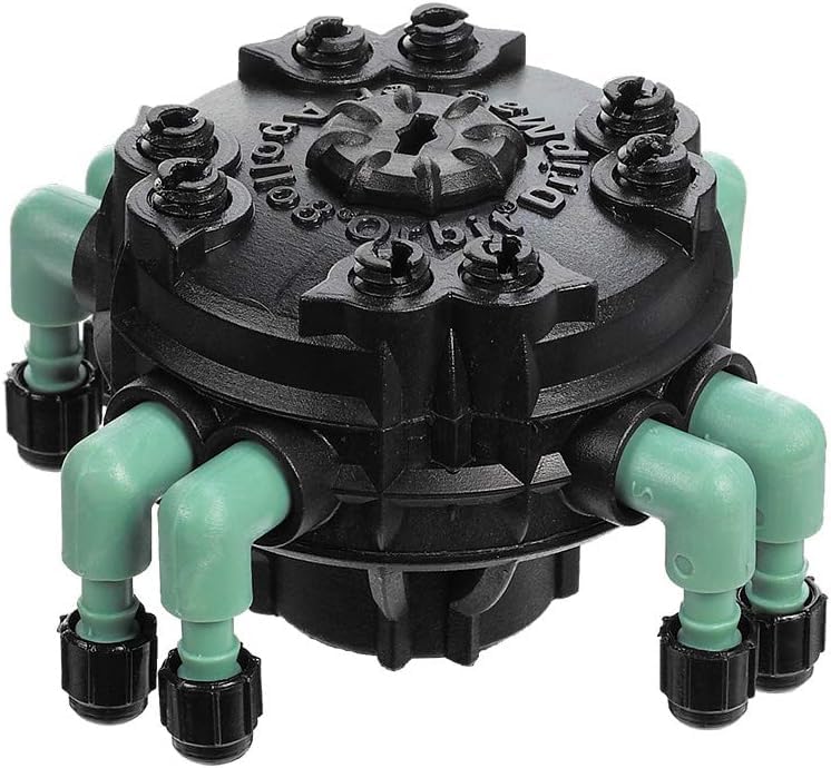 4-Pack Orbit 69000D Drip Irrigation 4-Port Manifold with Flow Control - size: 4-Pack 8 Port, style: 8-Port Manifold with Flow Control