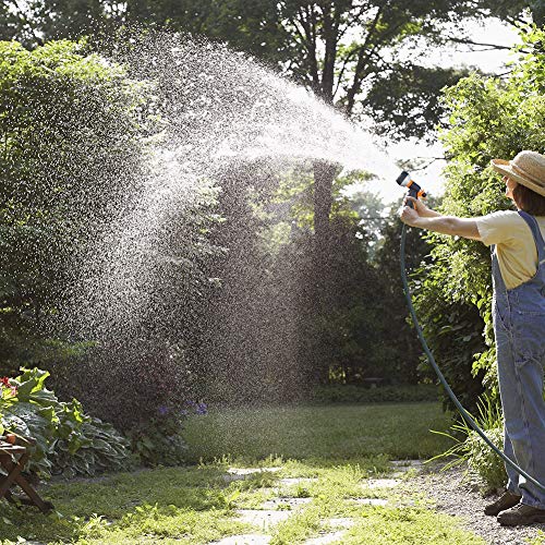 Garden Hose Nozzle 2 Pack Heavy Duty Hose Spray Gun 8 Way High Pressure