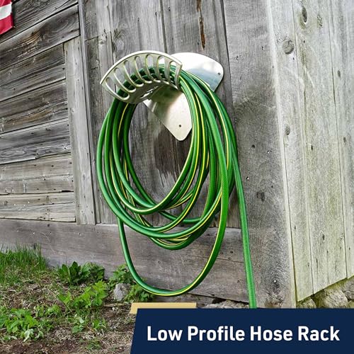 Kings County Tools Garden Water Hose Holder for 200ft 1/2" Hosing, Silver - size: 16-Inch