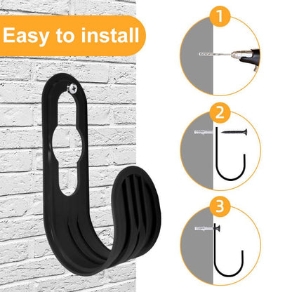 Garden Hose Holder, Wall Mounted Water Hose Holder for Outside Yard, Portable Hanger and Organizer – Holds 2.2 Lbs, Holds Hoses for Outdoor Yard, Garden Lawn and Garage Hose Storage