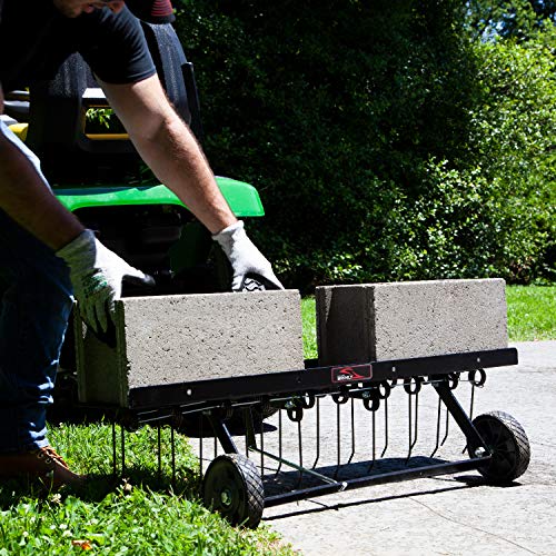 Brinly DT2-40BH-GA Premium Tow Behind Dethatcher, 40" - color: Flat Black