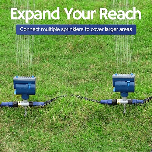 Airthereal Oscillating Sprinkler - Metal Step Spike, 4,069 sq.ft. Coverage - size: 1-Pack