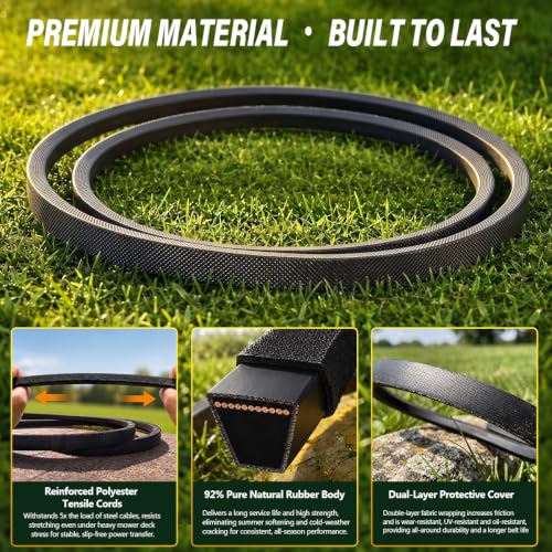 405143 Mower Deck Belt 1/2" x 106" Replacement for Husqvarna - size: 405143