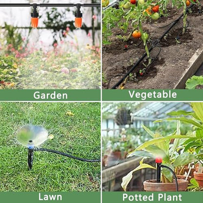 200FT+40FT Drip Irrigation System, Garden Watering System - style: Style 1