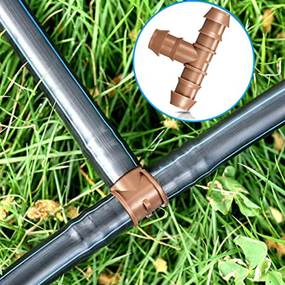 Outus 36 Pcs 1/2 Inch Drip Irrigation Tubing Fittings Barbed