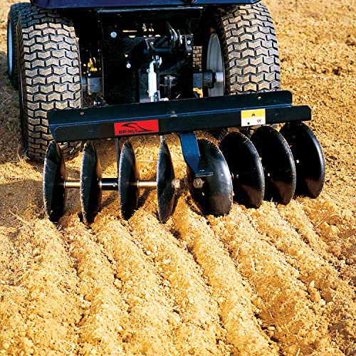Brinly Sleeve Hitch Adjustable Tow Behind Disc Harrow, 39" by 40"