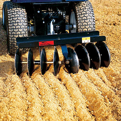 Brinly Sleeve Hitch Adjustable Tow Behind Disc Harrow, 39" by 40"