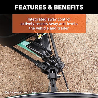 CURT 17500 TruTrack 4P Weight Distribution Hitch with Sway Control, 10K - size: 8k to 10k, style: 4 Point (Active)