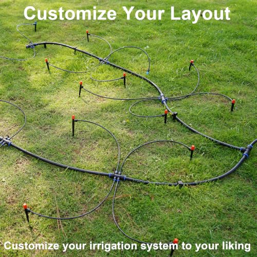 Drip Irrigation System 230FT,Garden Watering Kit for Gardens,Potted Plants - size: 230FT