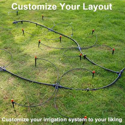 Drip Irrigation System 230FT,Garden Watering Kit for Gardens,Potted Plants - size: 230FT