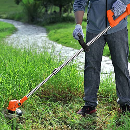 MAXMAN Cordless Weed Wacker, 21V 4Ah Batteries, for Yard Trimming & Edging
