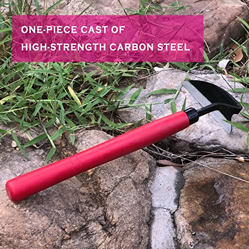 Grass Sickle Hoe Gardening Handheld Tool Weeding Tools for Garden (Red) - color: Red
