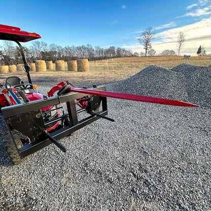 YINTATECH 49" Hay Spear for tractor 2000 lbs Quick Attach Skid Steer