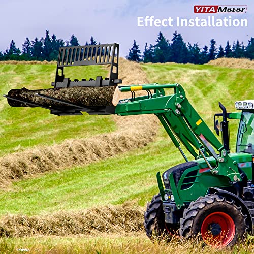 YITAMOTOR 45" Skid Steer Pallet Forks Frame Attachment, 4000 lbs Capacity