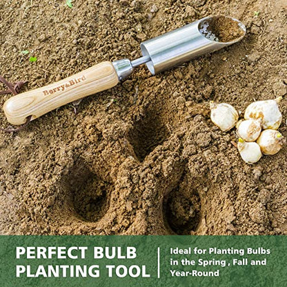 Bulb Planter Tool, 12" Seed Planter Tool Dibber Garden Tool - size: 12.5in Bulb Planter