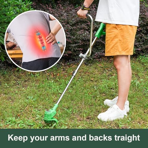 2 Pcs Weed Eater Handle Extension-Aluminum Ergonomic Weed Eater Attachments - color: Silver-2Pc