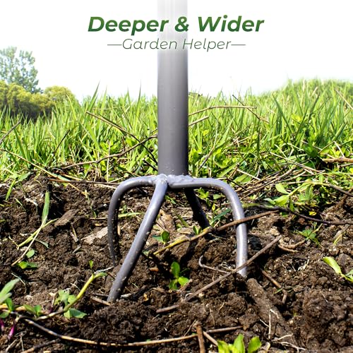 Walensee Twist Tiller with Large Steel Claw for Garden Soil Loosening