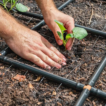 Garden Grid 2x6 | Garden Irrigation System for Raised Beds | Cornerless - size: 2x6, style: Cornerless