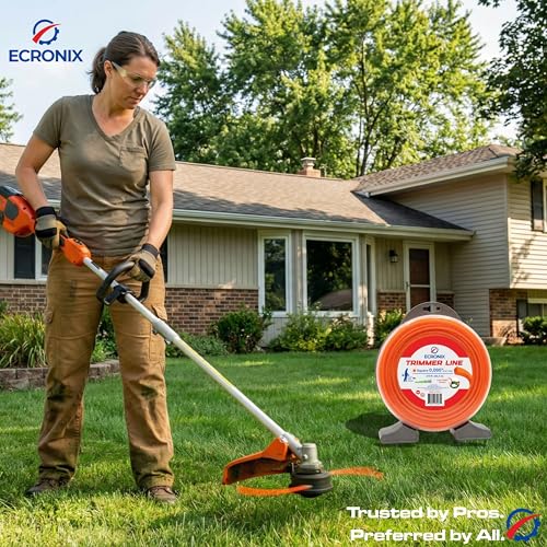 095 1lb Square Trimmer Line, Heavy Duty Weed Eater String - size: 1 LB - .095" - 270 ft