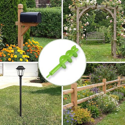 4 x 16'' Heavy Duty Auger Drill Bit for Planting (Green) - color: Green