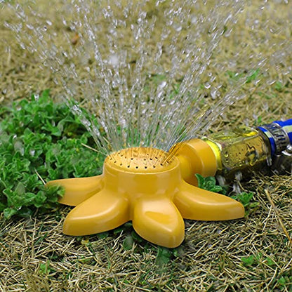 Honoson 3 Pieces Spot Garden Sprinkler Flower Design for Small Yard 360 Degree Metal Plant Watering Sprinkler Head for Kids Outdoor Playing
