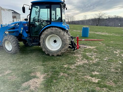 YINTATECH 49" 3 Point Hay Spear for Tractor CAT 1 with 2 Stabilizers Spear