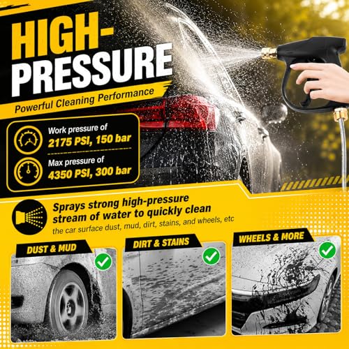 High-Pressure Car Short Pressure Washer Gun,Stubby Pressure Washer Gun