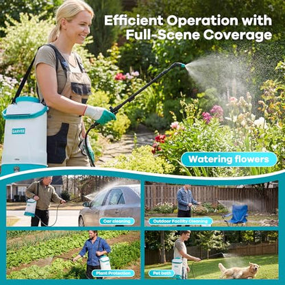 Garvee 1.85 Gal 12V Battery Powered Sprayer, with Adjustable Shoulder Strap - size: 1.85Gal