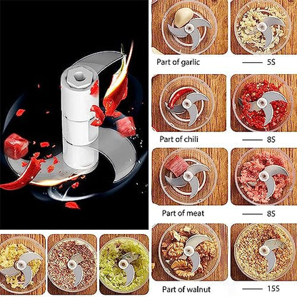 1.5 CUP Garlic Chopper,Electric Mini Food Processor,Portable Veggie Chopper - size: 1.5 CUPS