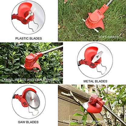 Brush Cutter Weed Wacker Cordless,Electric Weed Eater Battery for Trimming