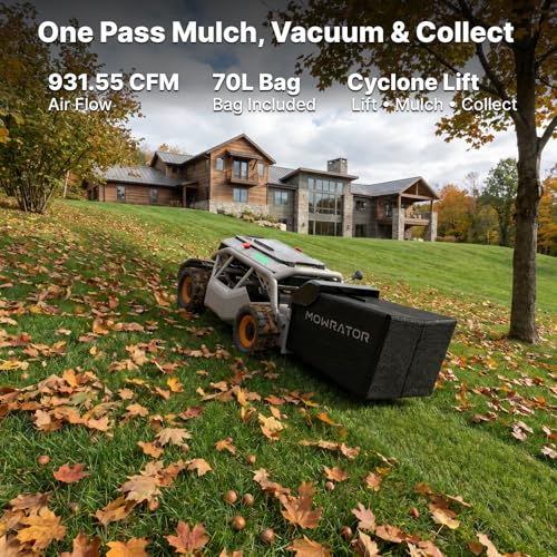 Mowrator S1 4WD 18Ah Remote Control Lawn Mower, Wide Wheels, 40° Slope - style: 4WD18Ah WW