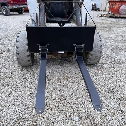 YITAMOTOR 46" 2000lbs Skid Steer Pallet Fork Attachment & 1-7/8" Ball
