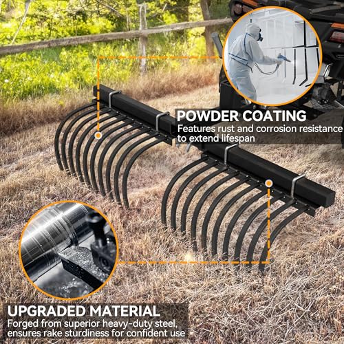 YINTATECH ATV/UTV Landscape Rake Implement