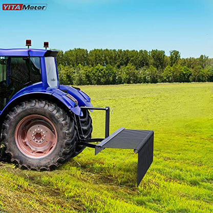 YITAMOTOR 72" Tow Behind Landscape Rake, 3 Point Pine Straw Rake for CAT 1 - size: 72 Inch - Black