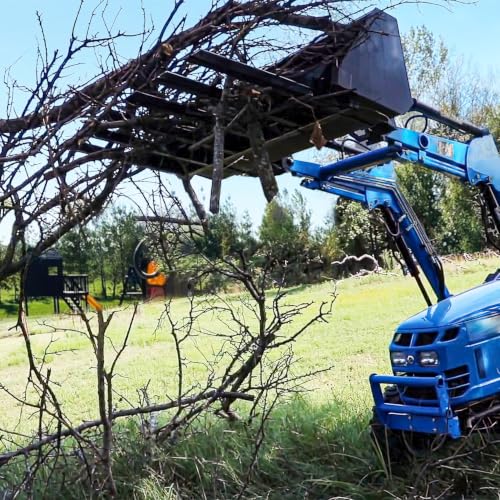 YINTATECH 48" Clamp on Debris Forks 2500 lbs Loader Bucket Fork - size: 48 IN