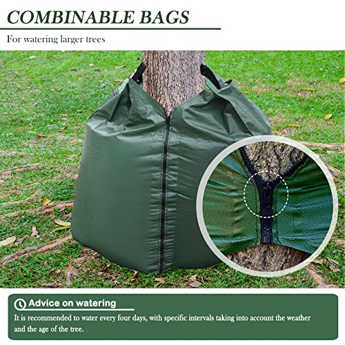 6 Pack 20 Gallon Tree Watering Bags, 6-8 Hours Slow Release PVC Irrigation