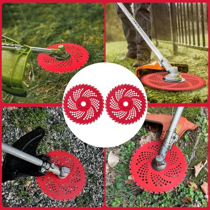 Weed Eater Blades, 2 Pack 9" x 36 Teeth Brush Cutter Blade - color: Red