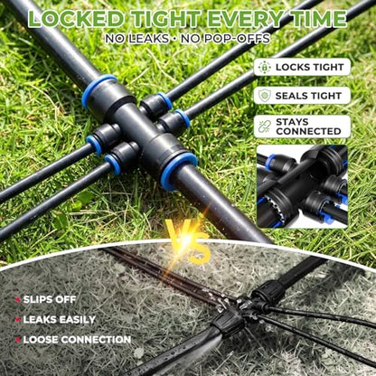 HIRALIY 200FT Drip Irrigation Kit for Garden Watering - size: 200ft