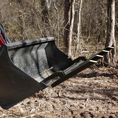 YITAMOTOR 2500lbs Clamp on Debris Forks Fits 48'' Tractor Bucket Loader - size: 4 Debris Forks