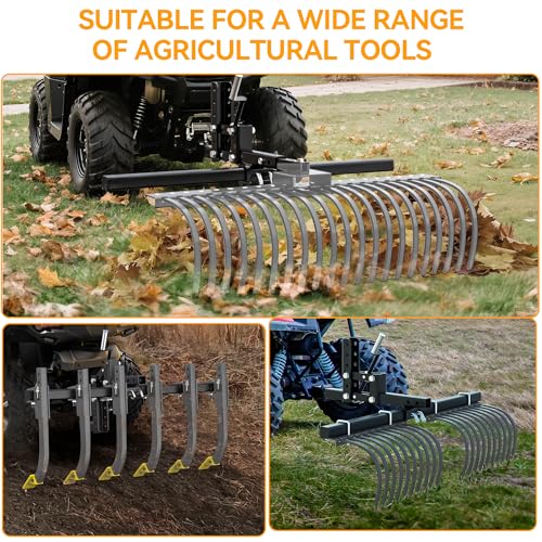 YINTATECH 50" ATV UTV Implement Lift, 1-Point Lift System Fits 2" Receiver
