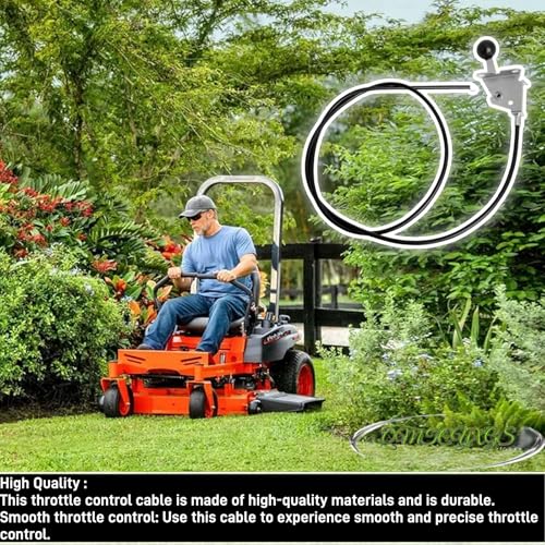 055-8020-00 055802000 Throttle Control Cable Compatible with Bad Boy Mowers - size: 055-8020-00