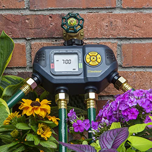Melnor AquaTimer™ 4-Zone Programmable Digital Timer: Independent Zones - size: 4-Zone Timer