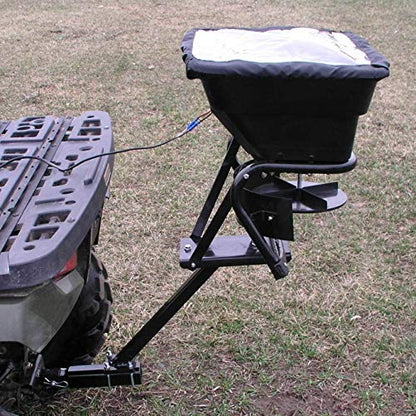 Field Tuff 12V ATV Hitch Mount Receiver 80 Pound Fertilizer Spreader (2 Pack)