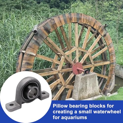 11/16 inch Pillow Block Bearing 4Pcs, 17mm ID Mounted Pillow Block Bearings, Vertical Zinc Alloy Steel Mounted Flange Bearing, Self Alignment, KP003 - size: 11/16"(KP003)
