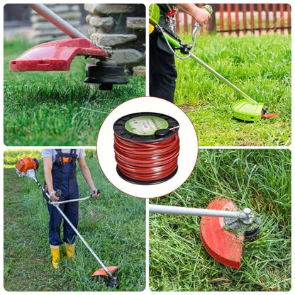 155" Square Commercial Trimmer Line 5LB Red 443FT Spool - size: 0.155"