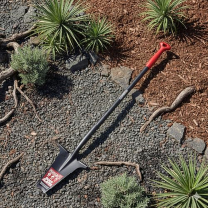 Root Slayer RS223 Nomad Garden Spade, Serrated Edge, Black - color: Black, size: Medium
