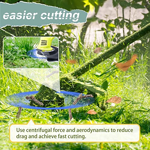 YWTESCH 11 Pack Weed Wacker String Replacement Compatible with Ryobi One+ String Trimmers, 0.065'' AC14RL3A String Trimmer Refill Spool Autofeed Weed Eater String for Ryobi 18v,24v,40v(9 Spool+2 Cap) - size: 9 Spools + 2 Caps