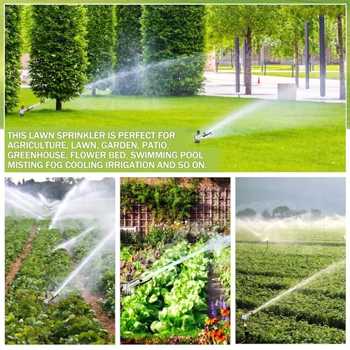 Maxcheck 1 Pcs 1" Agriculture Farm Irrigation Sprinkler, Spray Gun Heads - size: 1"