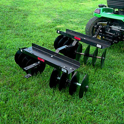 Brinly Sleeve Hitch Adjustable Tow Behind Disc Harrow, 39" by 40"